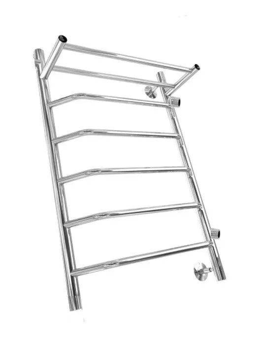 картинка Полотенцесушитель Двин FTE 50/40 Водяной полн.высота 60 см. / 1"-1/2" К2 выход 1" справа Полированный (4627169562086) 