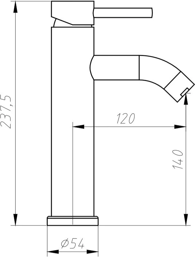 картинка Смеситель для раковины Aquanet Steel AF210-10S 