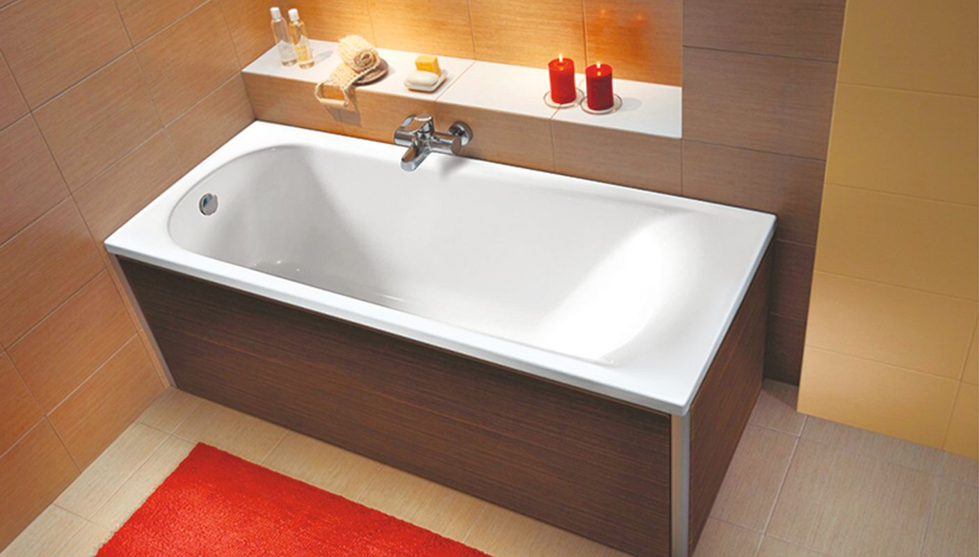 картинка Акриловая ванна Eurolux MIAMIKA 180x70 с каркасом, экраном и слив-переливом 
