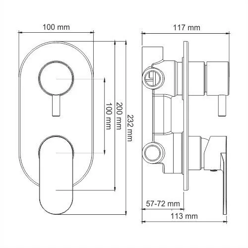 картинка Смеситель для ванны и душа WasserKRAFT Mindel 8571 