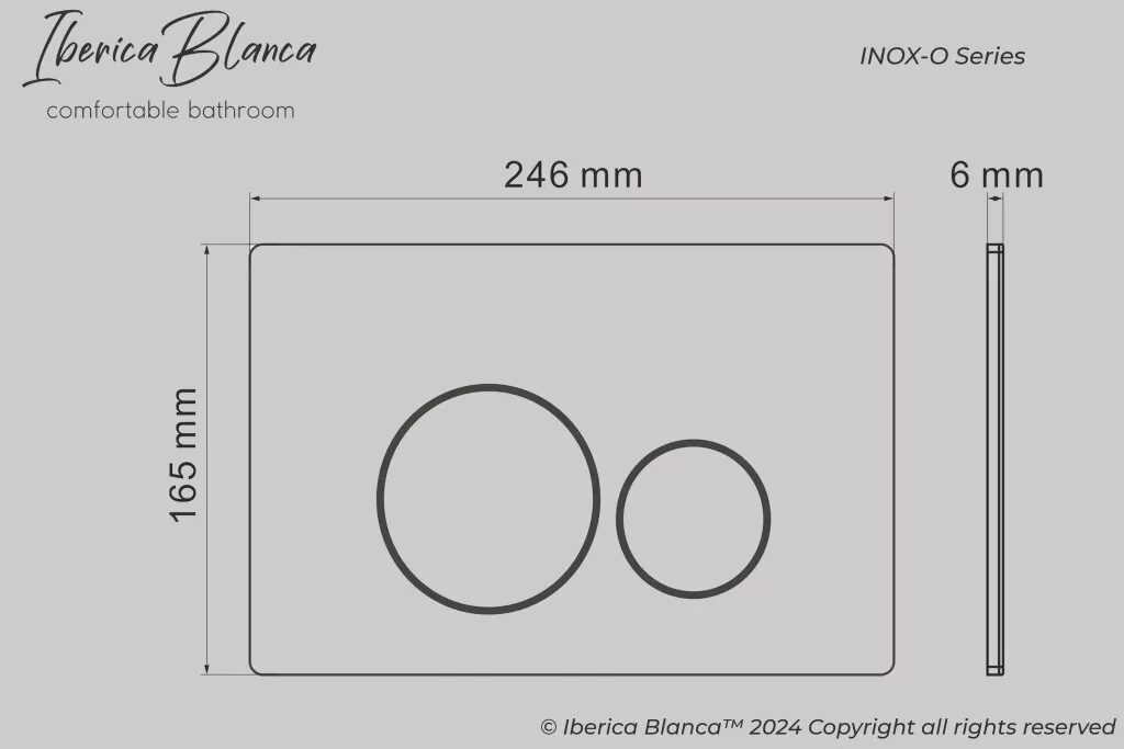 картинка Комплект 3 в 1 IBERICA BLANCA инсталляция с унитазом BILBAO ALTO IB.BLA.234.1B1 клавишей золото матовый INOX-O IB.B081.005.003 