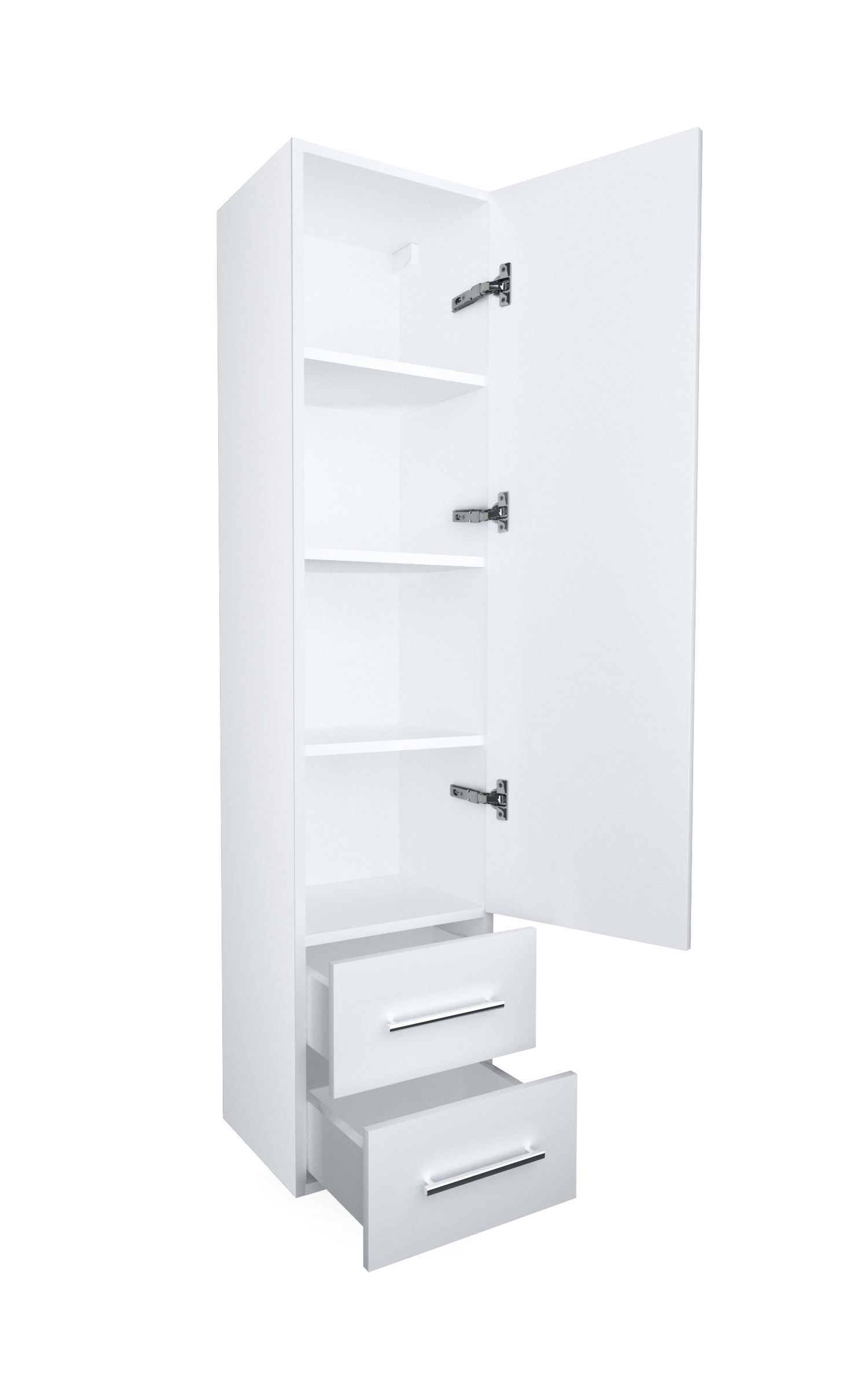 фото Пенал 1Marka Соната 35П 1д.2в.я., белый глянец R 