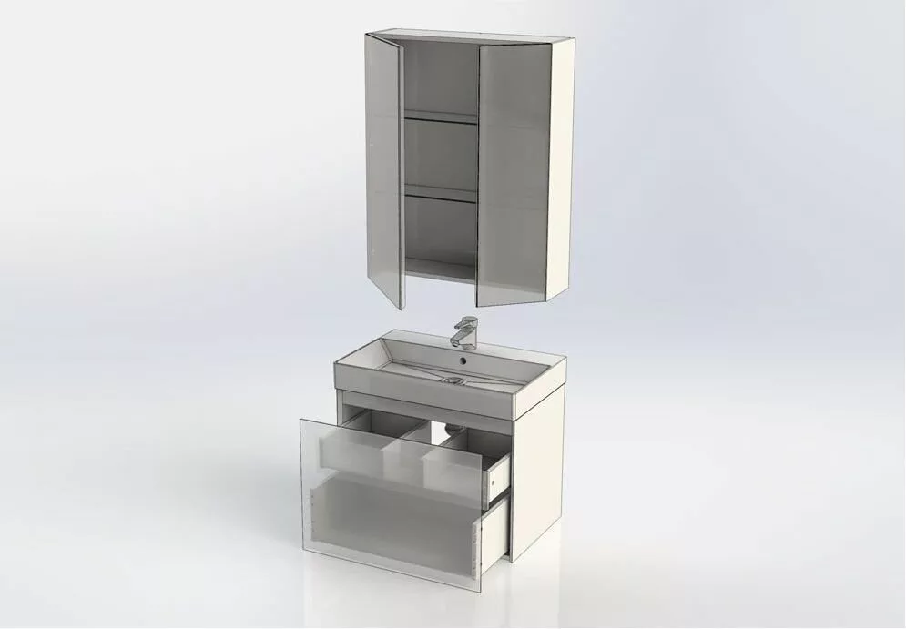 фото Мебель для ванной Aquanet Нью-Йорк 70 орех арт.00211660 