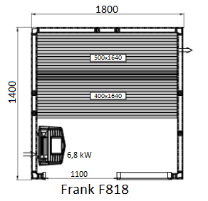 картинка Финская сауна Frank F818 