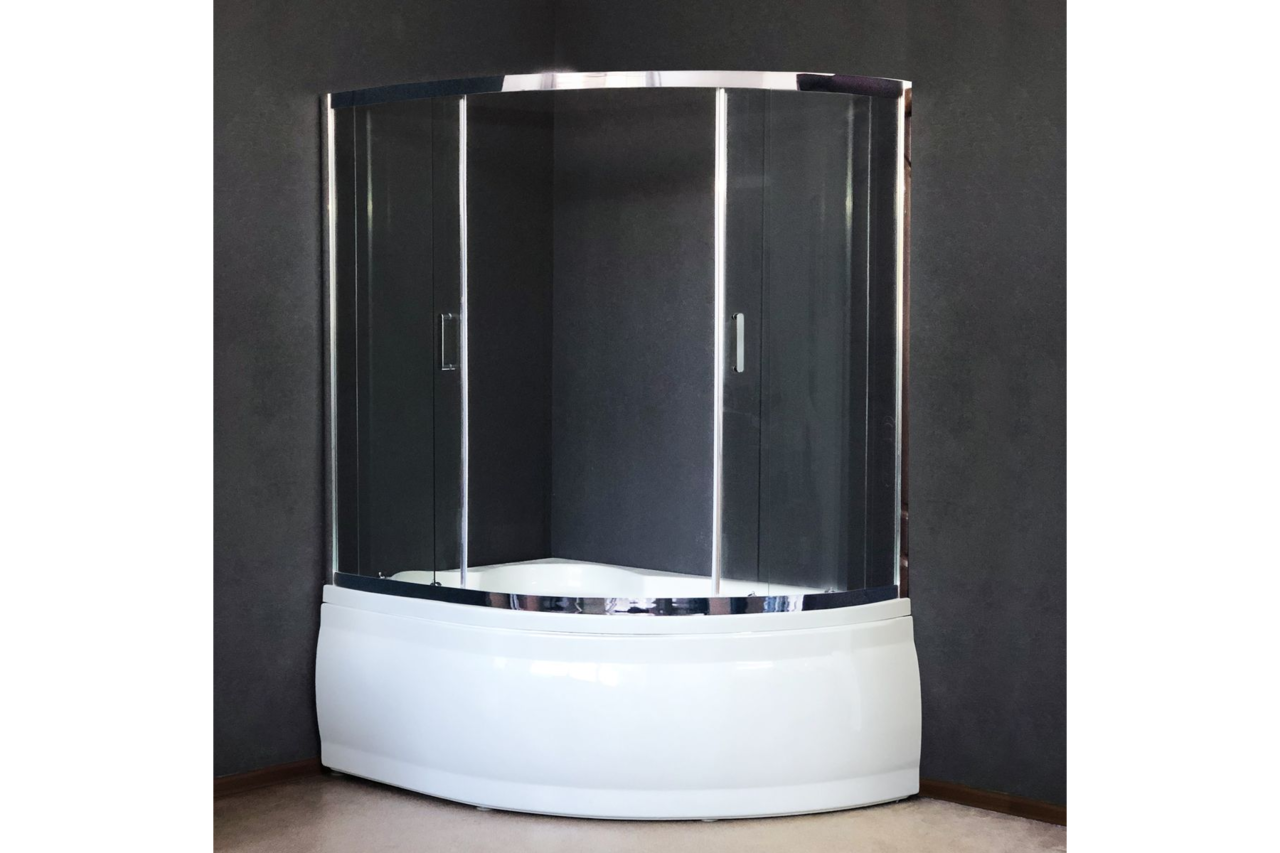 картинка Душевая штора Royal Bath 150ALP-T-CH 150x100x150 (прозрачная) 