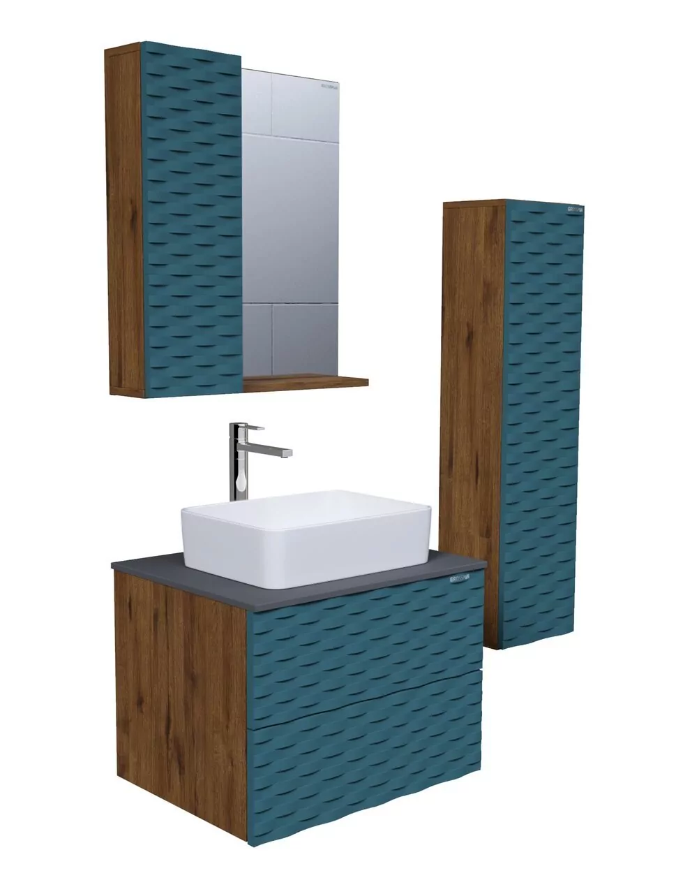 фото Пенал подвесной Grossman Альба-30 см универсальный веллингтон бриз 