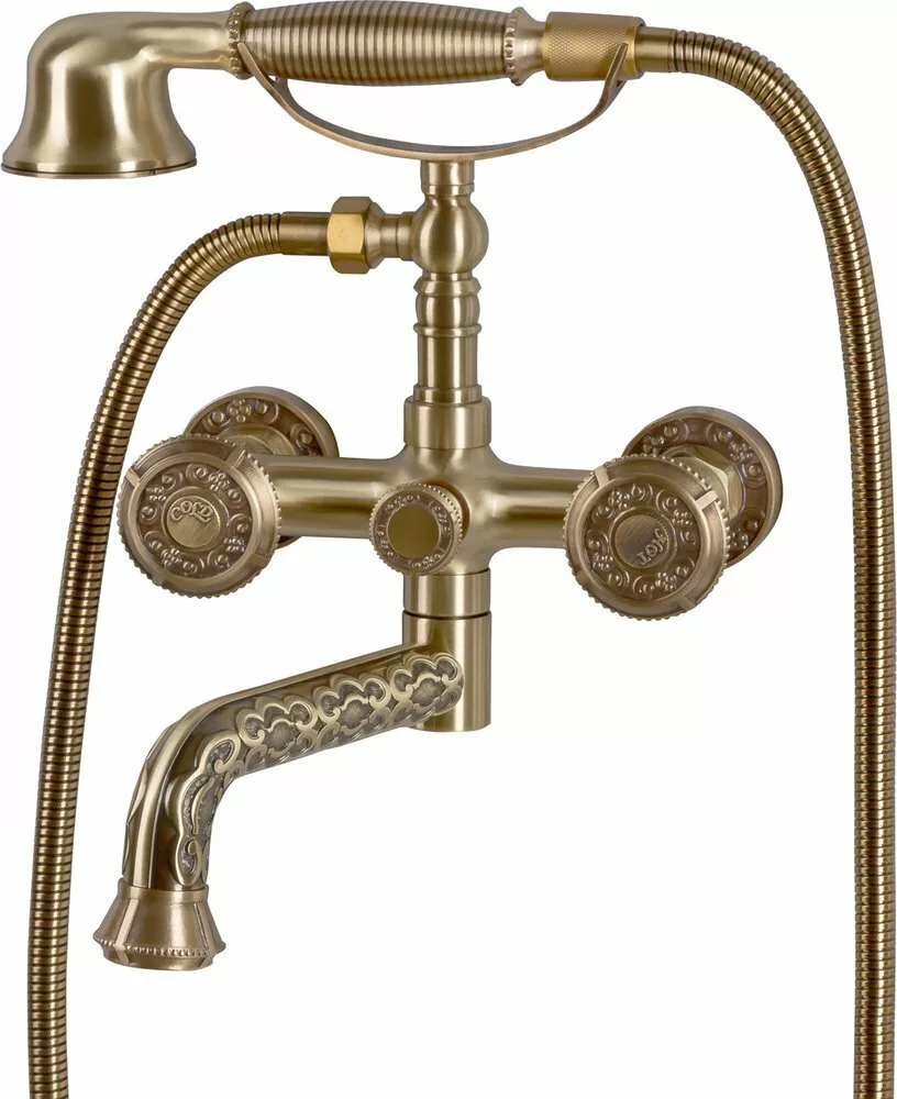 картинка Смеситель для ванны с душем Bronze de Luxe 10119P 