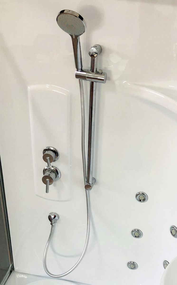 картинка Душевая кабина Royal Bath 150ALP-T-CH (прозрачное) левая 150x100x225 