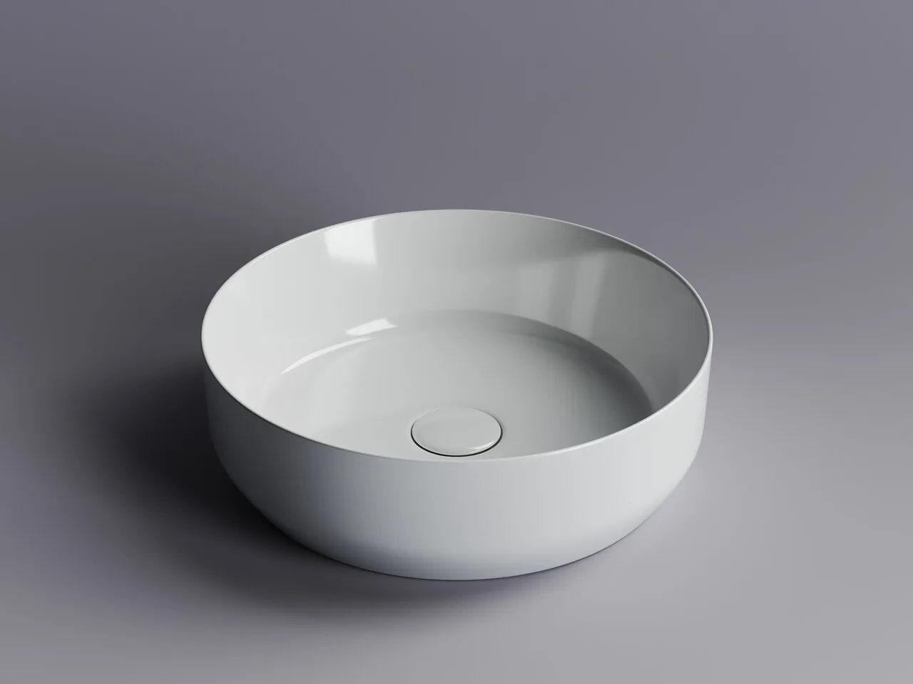 картинка Накладная раковина Ceramicanova Element CN6022 цвет белый 39х39 см 