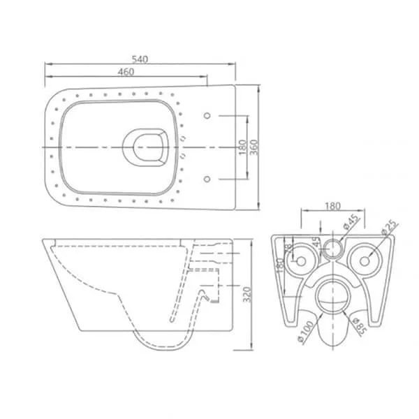 картинка Унитаз подвесной SSWW NС 4441 White 