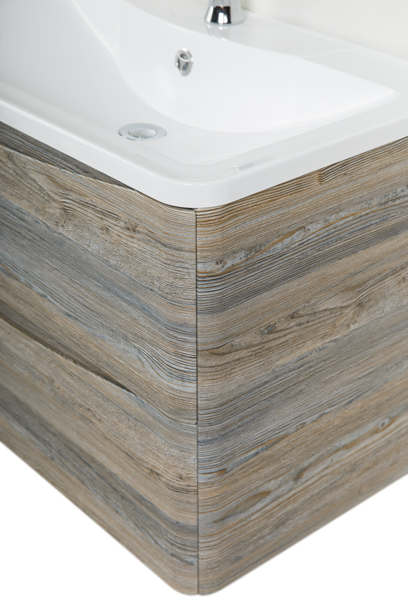 фото Тумба с раковиной подвесная BelBagno ACQUA 80 Pino Scania, раковина белая 