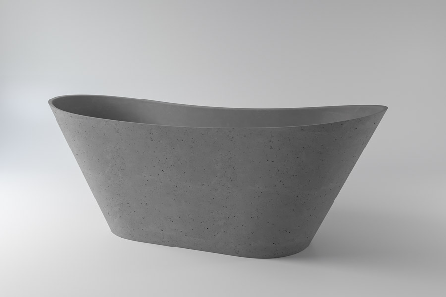 картинка Ванна HOLBI AFINA Nano Concrete 161x66 см 