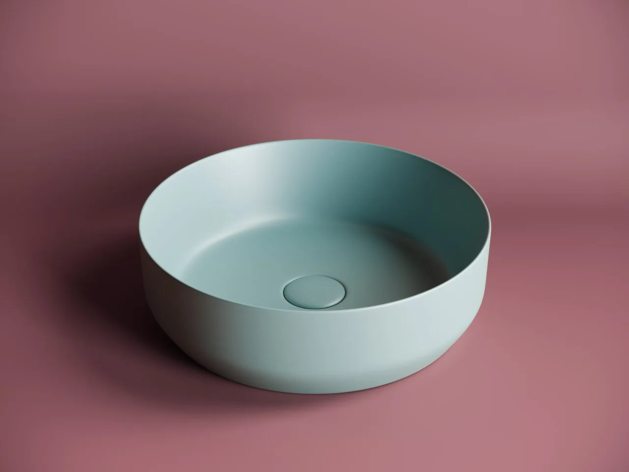 картинка Накладная раковина Ceramicanova Element CN6022MLG цвет зеленый матовый 39х39 см 