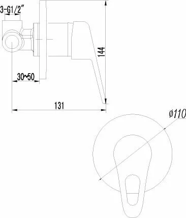 картинка Смеситель для душа Lemark Luna LM4123C 