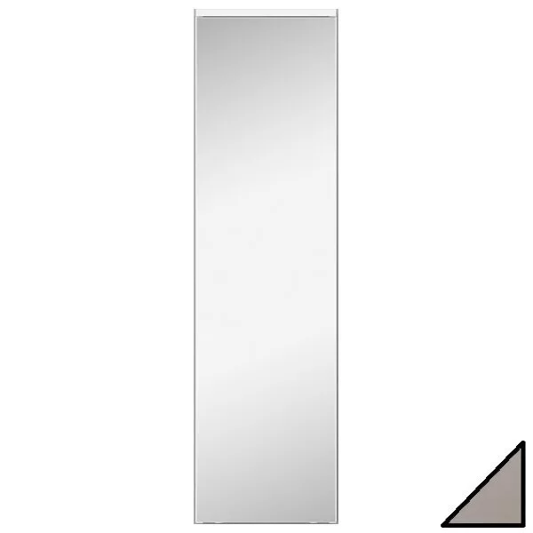 фото Шкаф-пенал подвесной Velvex Unit 120, зеркало внутр., бежевый шелк арт.PpUNI.120.ZN-47.215 