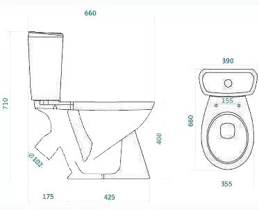 картинка Унитаз-компакт Santek Бриз WH302138 