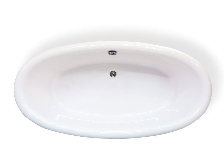 картинка Мраморная ванна AquaStone Оливия, ножки бронза Premium 