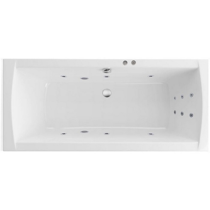картинка Ванна EXCELLENT Aquaria Lux 180x80 LINE хром 