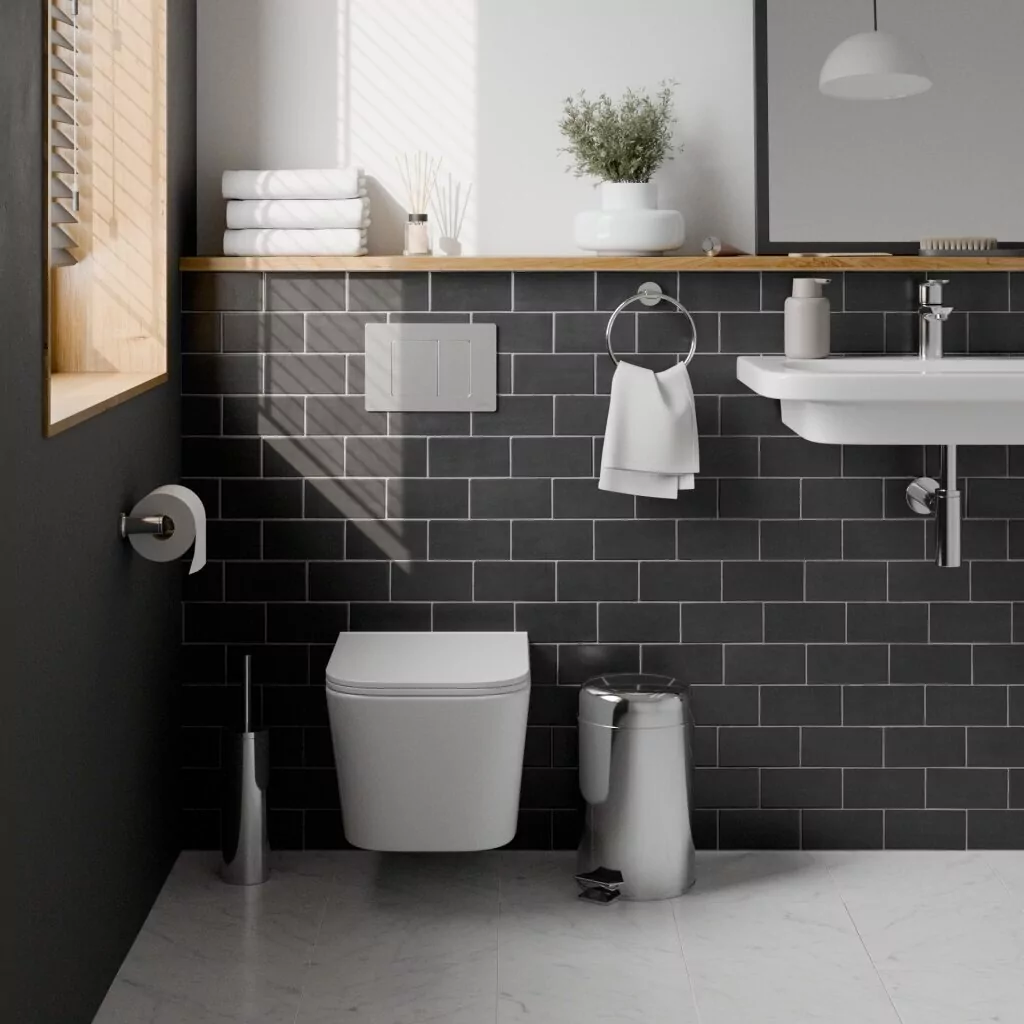 картинка Комплект 3 в 1 IBERICA BLANCA инсталляция с унитазом TOLEDO ALTO IB.TLA.231.1B1 клавишей хром матовый INOX-C IB.B011.003.002 