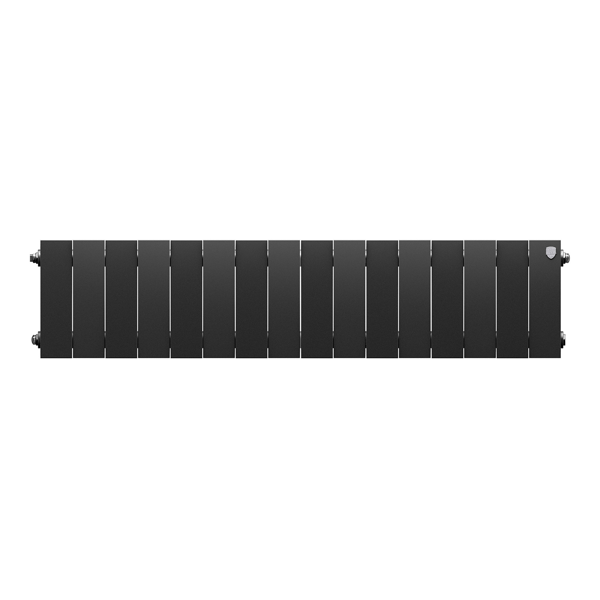 картинка Радиатор биметаллический Royal Thermo PianoForte 200 Чёрный 16 секций 