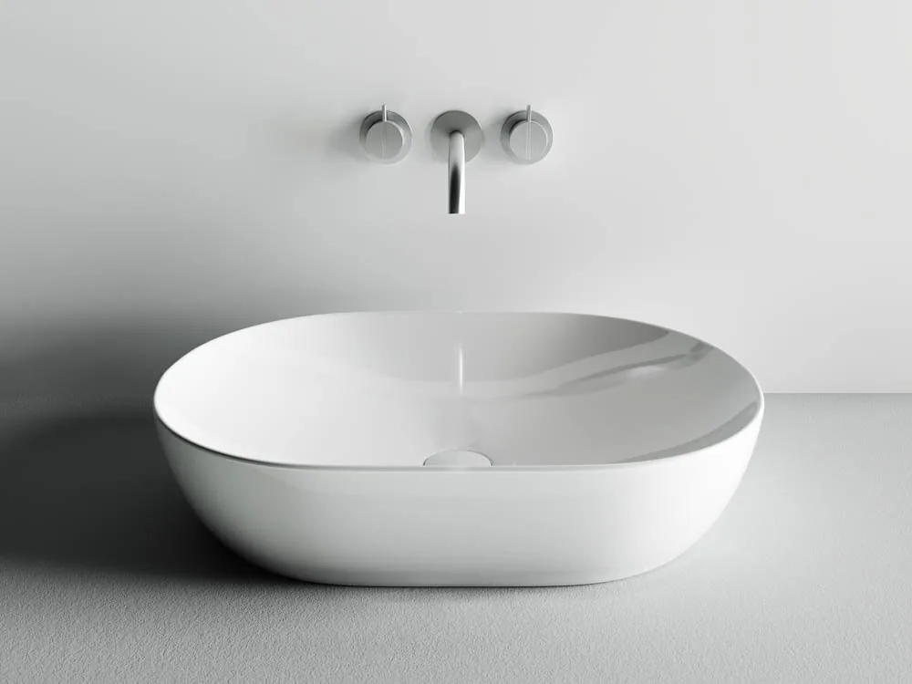 картинка Накладная раковина Ceramicanova Element CN5009 цвет белый 60х41.5 см 