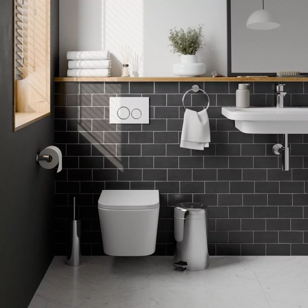 картинка Комплект 3 в 1 IBERICA BLANCA инсталляция с унитазом TOLEDO ALTO IB.TLA.234.1B1 клавишей белый глянцевыйпластик  ESTI-O IB.B082.001.000 