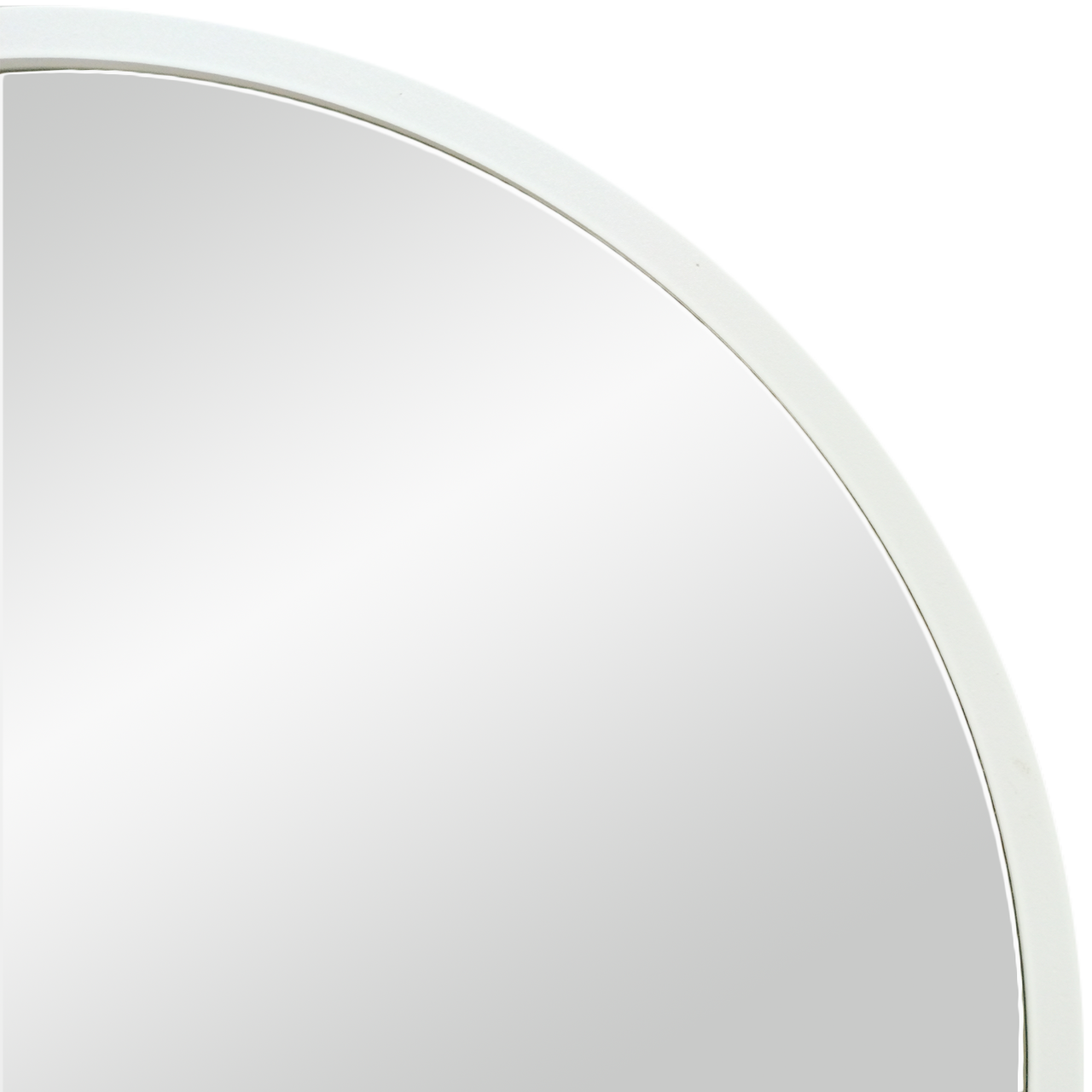 фото Зеркало Континент "Мун" белый D 600 в МДФ раме 
