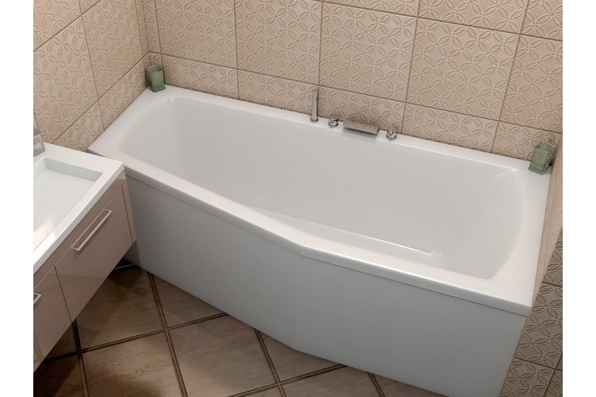 картинка Акриловая ванна Relisan Aquarius R 160х70х50 с каркасом 