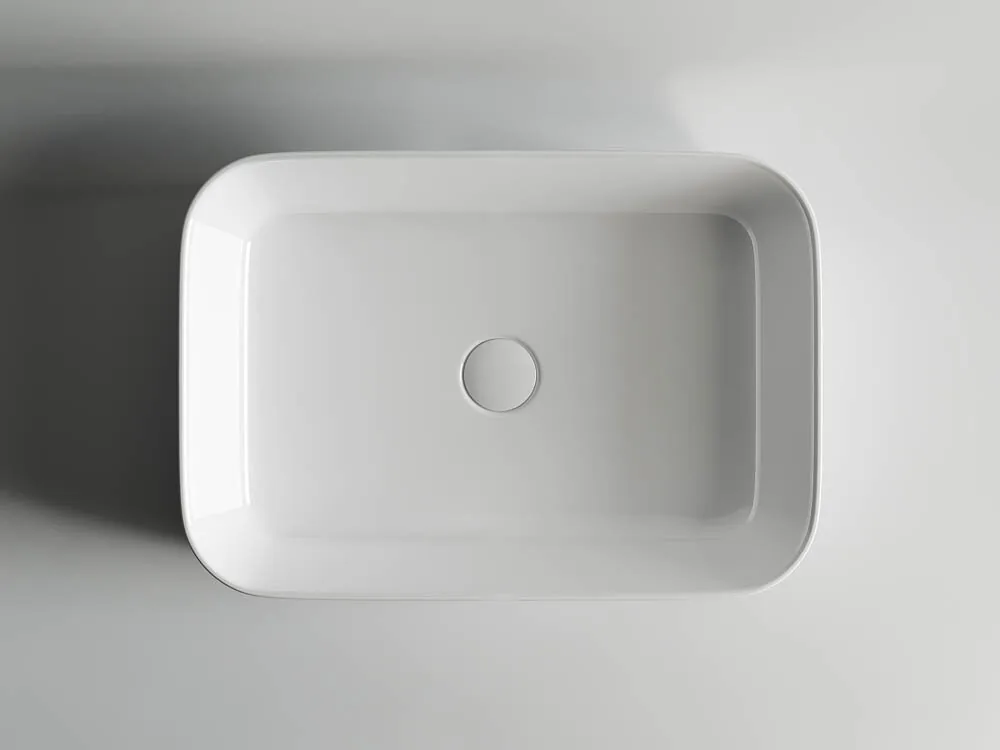 картинка Накладная раковина Ceramicanova Element CN5004 цвет белый 60х42 см 