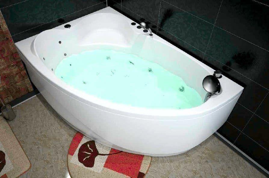 картинка Акриловая ванна Aquanet Mayorca 150x100 L с каркасом 