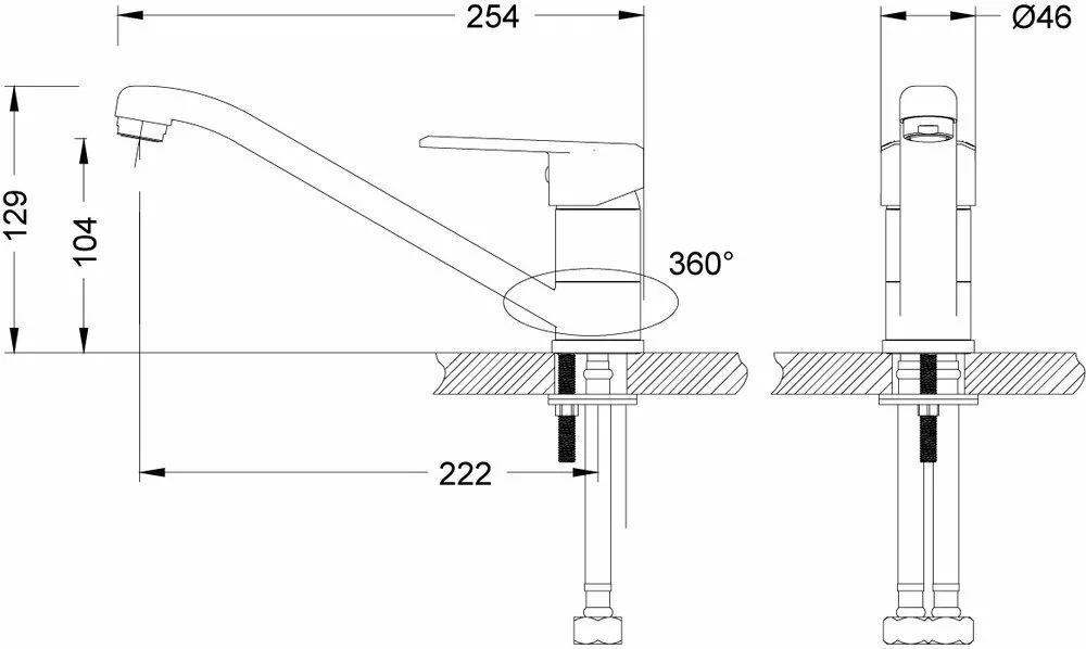 картинка Смеситель для кухонной мойки Lemark Point LM0304C 