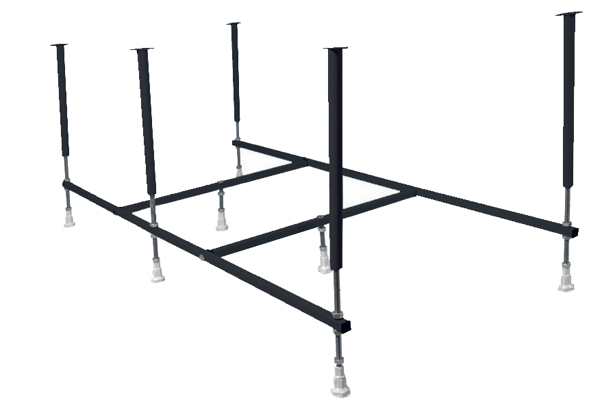 картинка Ванна Marka One PRAGMATIKA 173-155x75 с каркасом и слив-переливом 