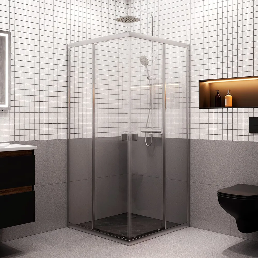 фото Душевое ограждение AM.PM Sense W76G-403-9090-MT 90x90 см без поддона 