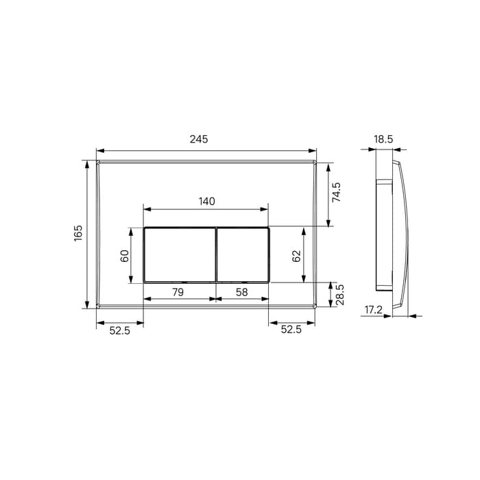 картинка Система инсталляции для унитазов с кнопкой Iddis Optima Home OPH0000i32K 