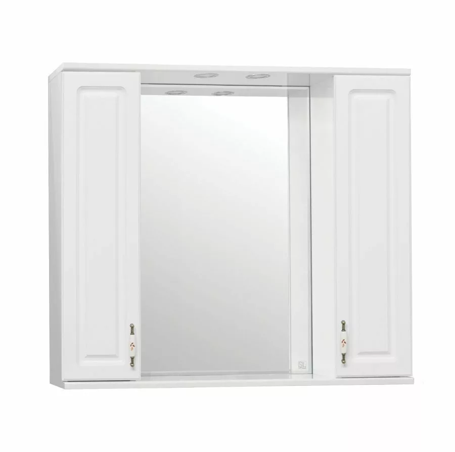 фото Зеркальный шкаф Style Line Олеандр-2 90/С, белый 