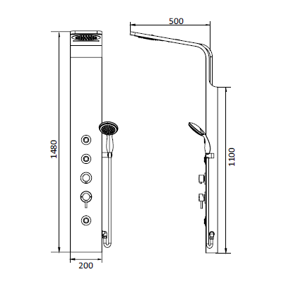 картинка Душевая панель RGW SP-06B 21140106-14 