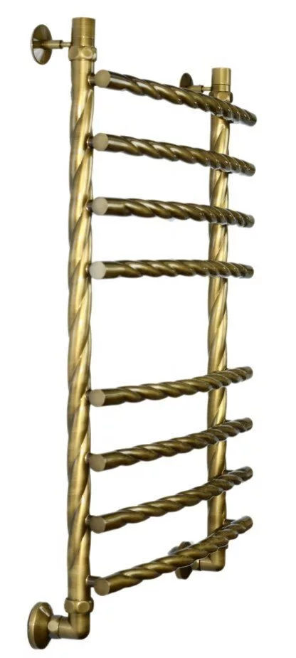 картинка Полотенцесушитель Двин R braid  80/60 1"-3/4"-1/2" Универсальный К3, Состаренная бронза (4627166742771) 