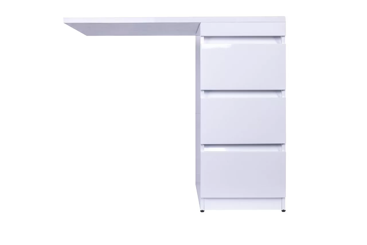 фото Тумба напольная Style Line Даллас 100 3 ящика Люкс белая PLUS 