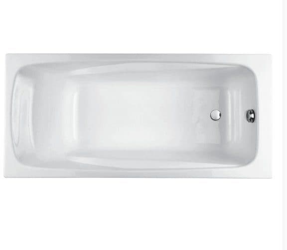 картинка Чугунная ванна Jacob Delafon Repos E2918-S-00 170x80 с ножками E4113-NF и слив-переливом E6D159-CP P хром 
