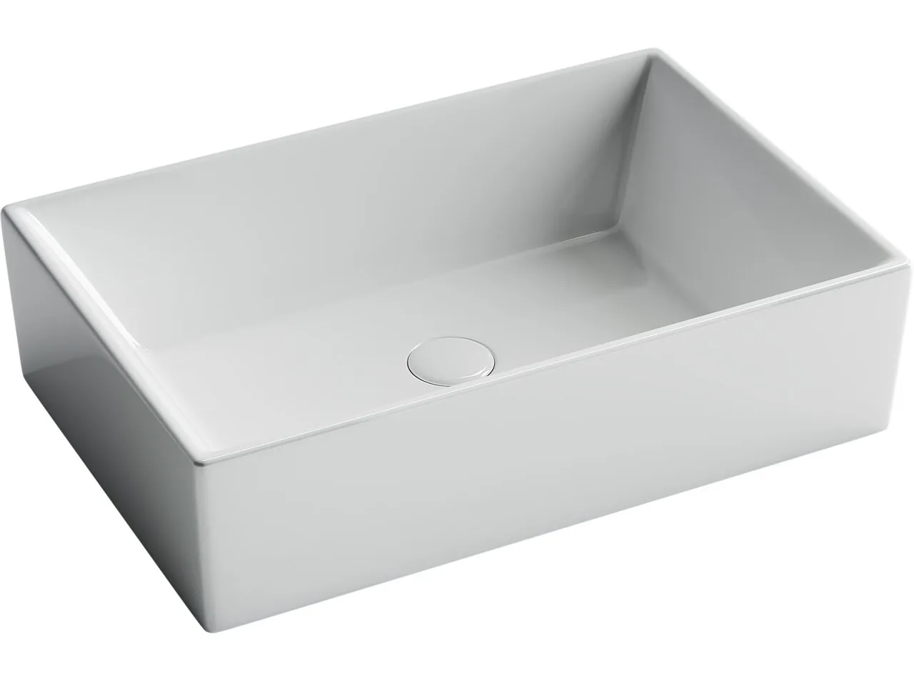 картинка Накладная раковина Ceramicanova Element CN5013 цвет белый 59х39 см 