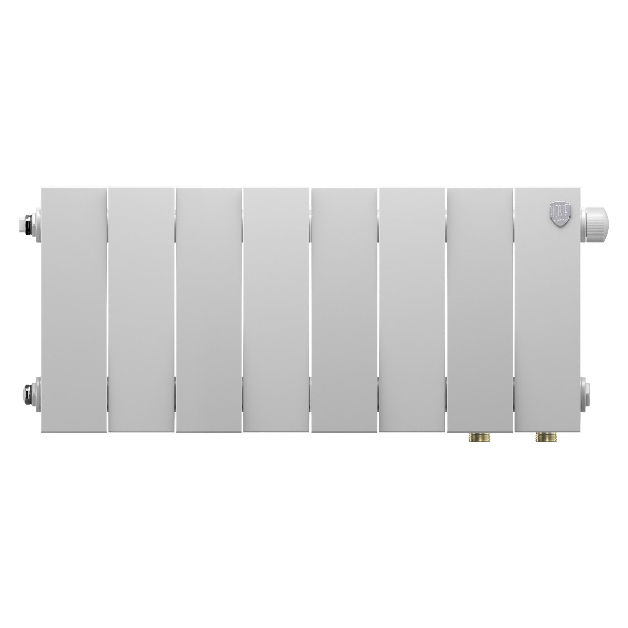 картинка Радиатор биметаллический Royal Thermo PianoForte 200 Белый VL80 8 секций 