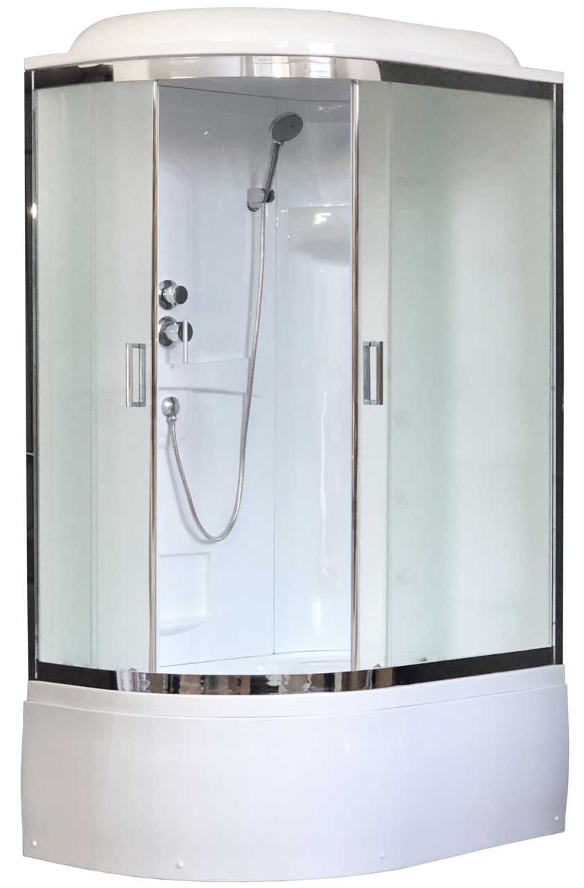 картинка Душевая кабина Royal Bath 8120BK1-M-CH (матовое) правая 120x80x217 