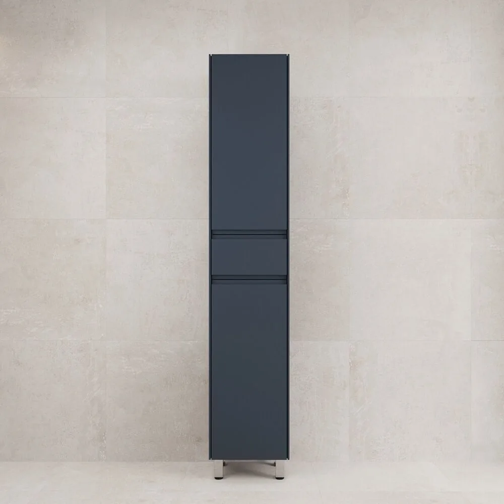 фото Пенал Style Line Лима 36 напольный 1 ящик 2 створки PLUS эмаль графит 