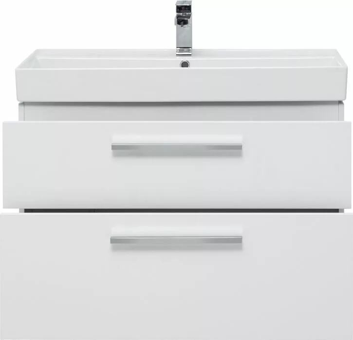фото Тумба с раковиной Aquanet Nova 90 белый (2 ящика) арт. 00245256 