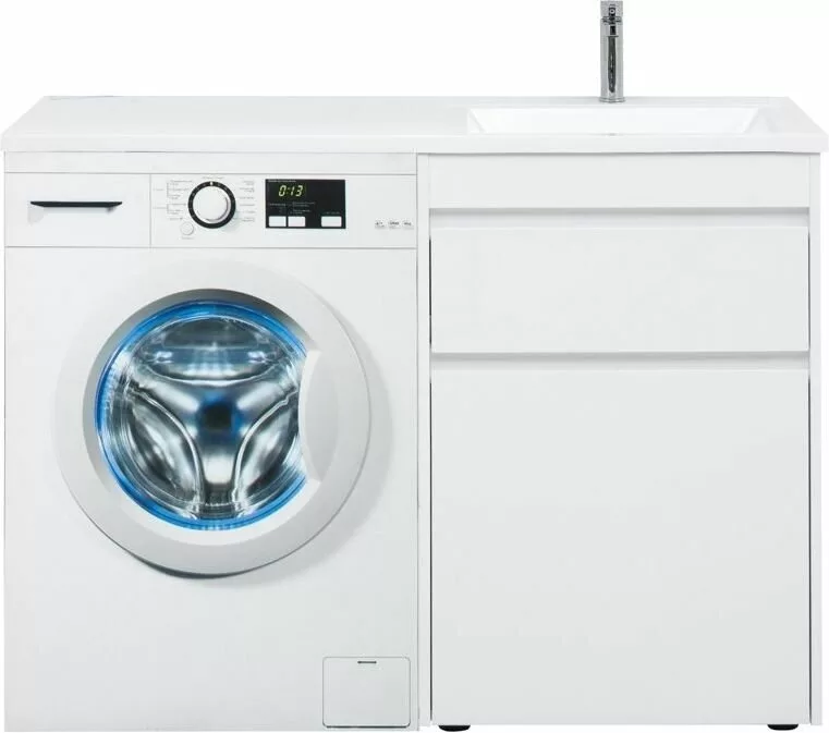 фото Тумба с раковиной Aquanet Токио 120 R белый (напольная, 1 ящик) арт. 00239301 