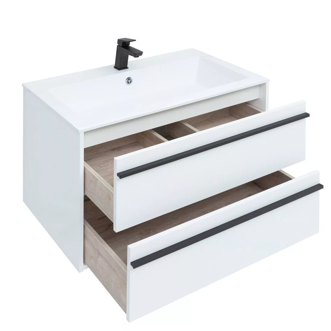 фото Тумба с раковиной Aquanet Lino 90 белый матовый арт. 00271949 