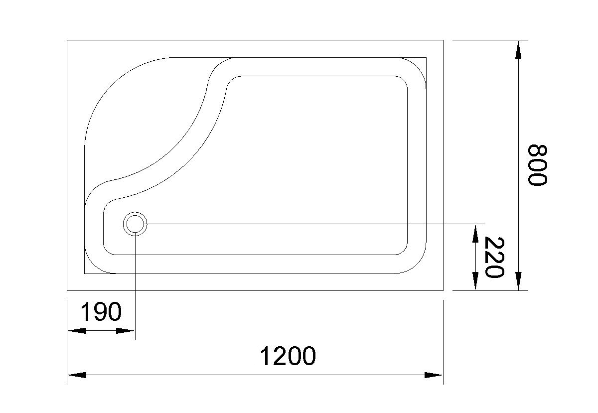 фото Душевой поддон Royal Bath 8120BP 120x80x45 левый 