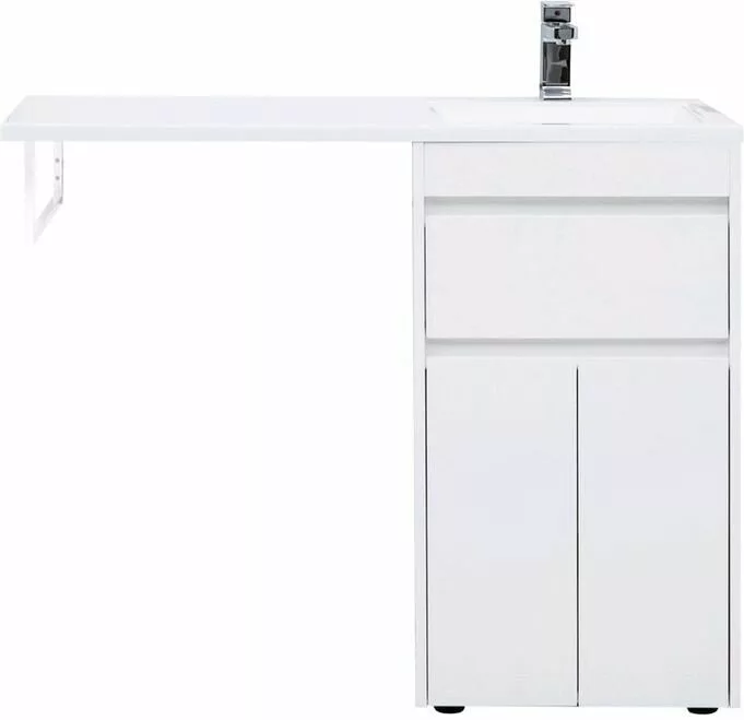 фото Тумба с раковиной Aquanet Токио 110 R белый (напольная, 1 ящик, 2 дверцы) арт. 00239207 