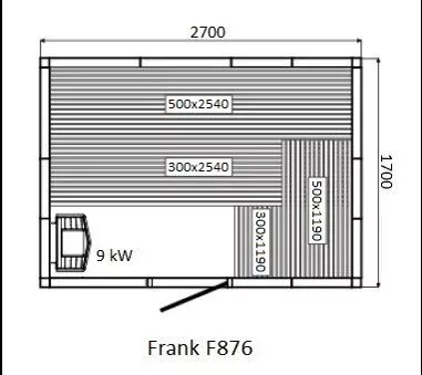 картинка Финская сауна Frank F876 