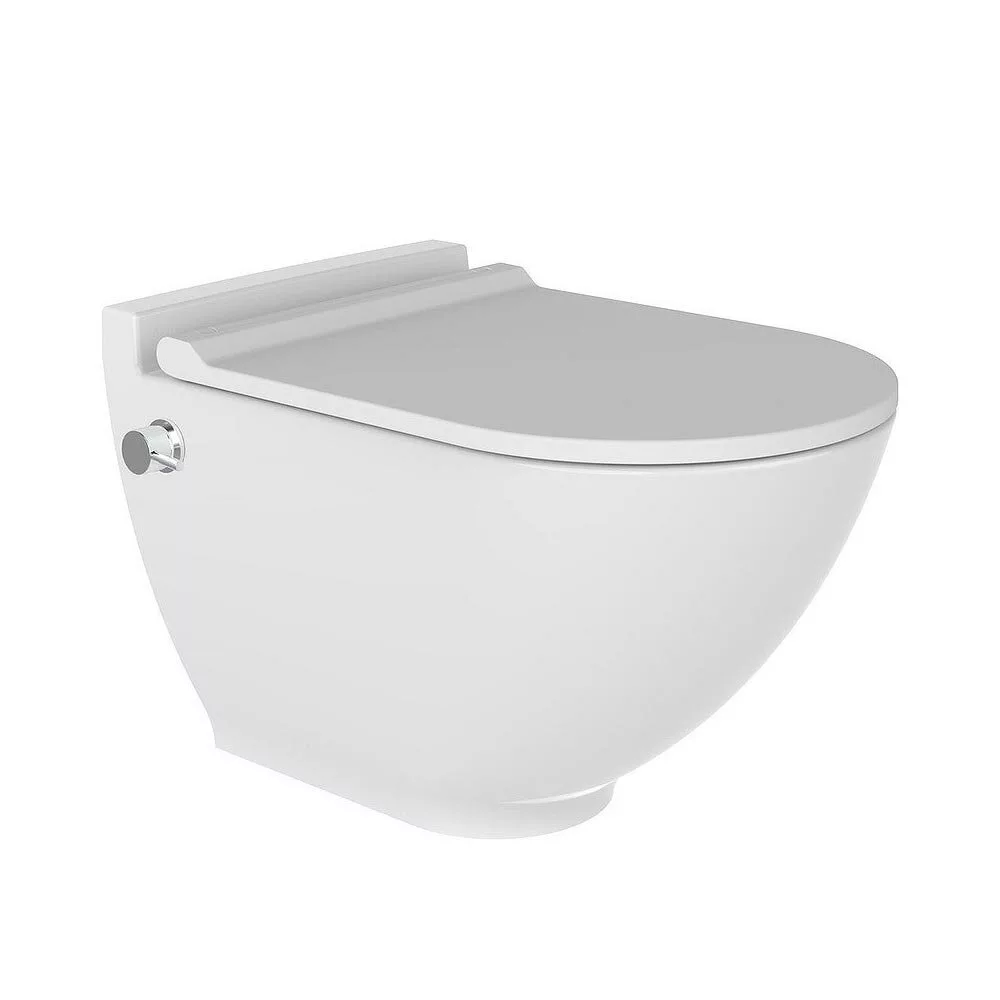 картинка Унитаз подвесной Bien HARMONY безободковый с биде и встроенным смесителем, сиденье микролифт 